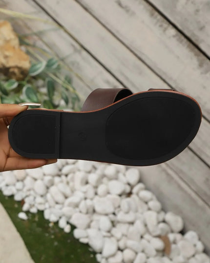 Toe Loop Flat Sandals