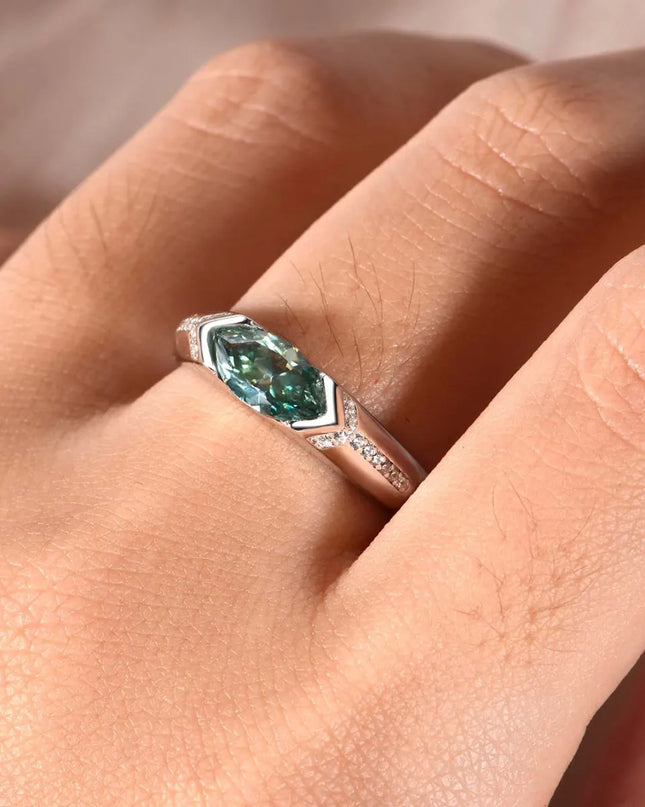 1 Carat Moissanite 925 Sterling Silver Ring