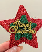 Red And Green Five-pointed Star-brooch