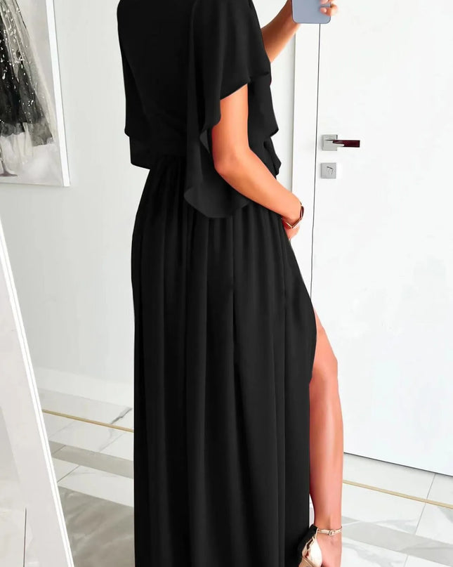 Flutter Sleeve Surplice Tie Waist Dress