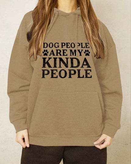 Simply Love Simply Love Full Size Dog Paw Slogan Graphic Hoodie