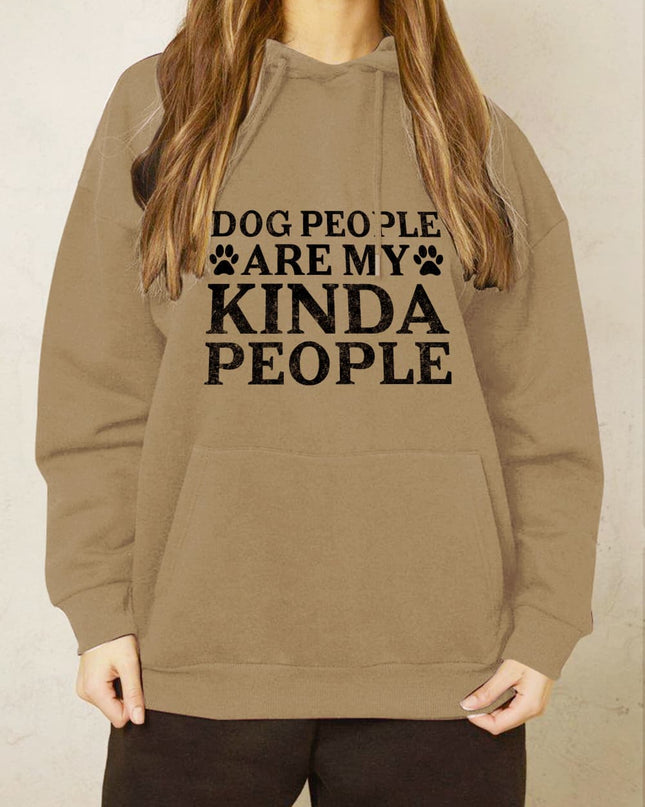 Simply Love Simply Love Full Size Dog Paw Slogan Graphic Hoodie