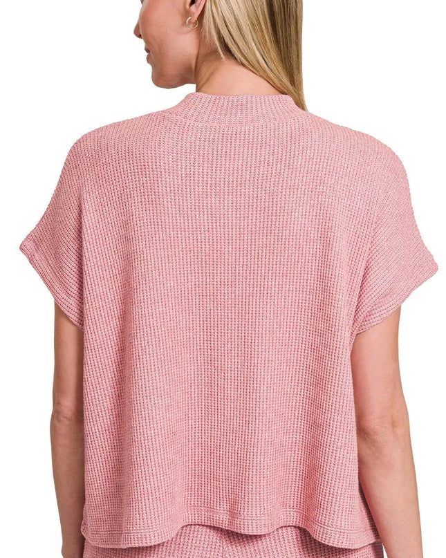 Zenana Sweater Boxy Top & Long Pants Set