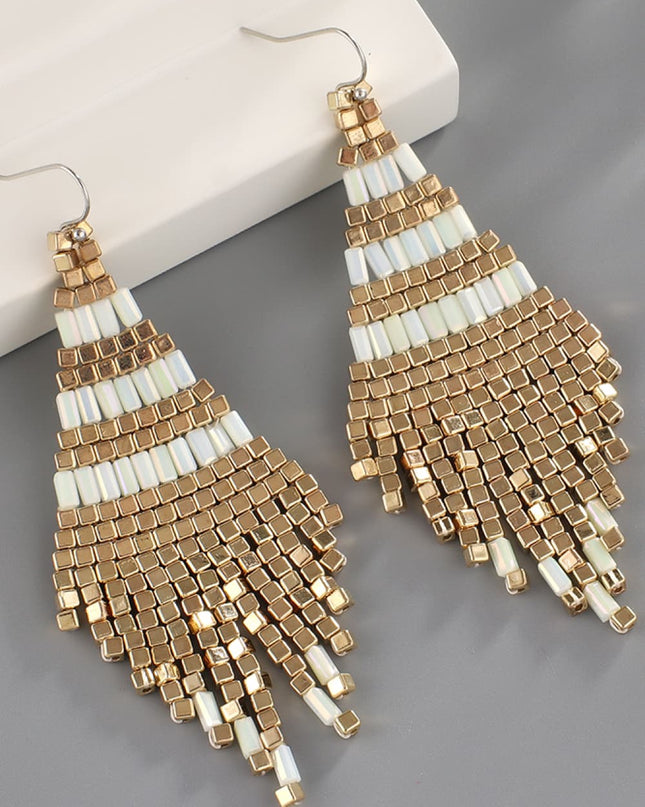 Beaded Dangle Earrings 