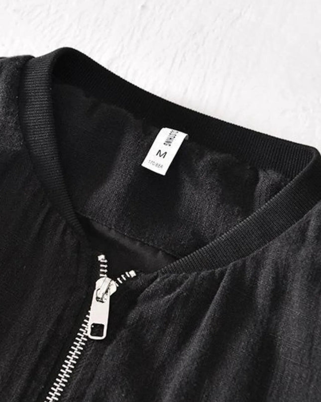 Men's Plus Size Zip Up Long Sleeve Jacket