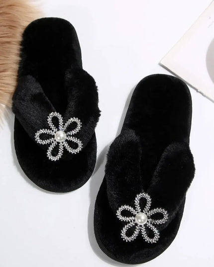 Flower Toe Post Flats Slippers