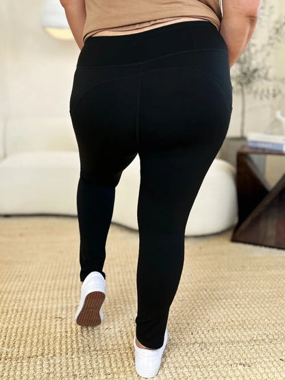 Wide Waistband Sports Leggings 
