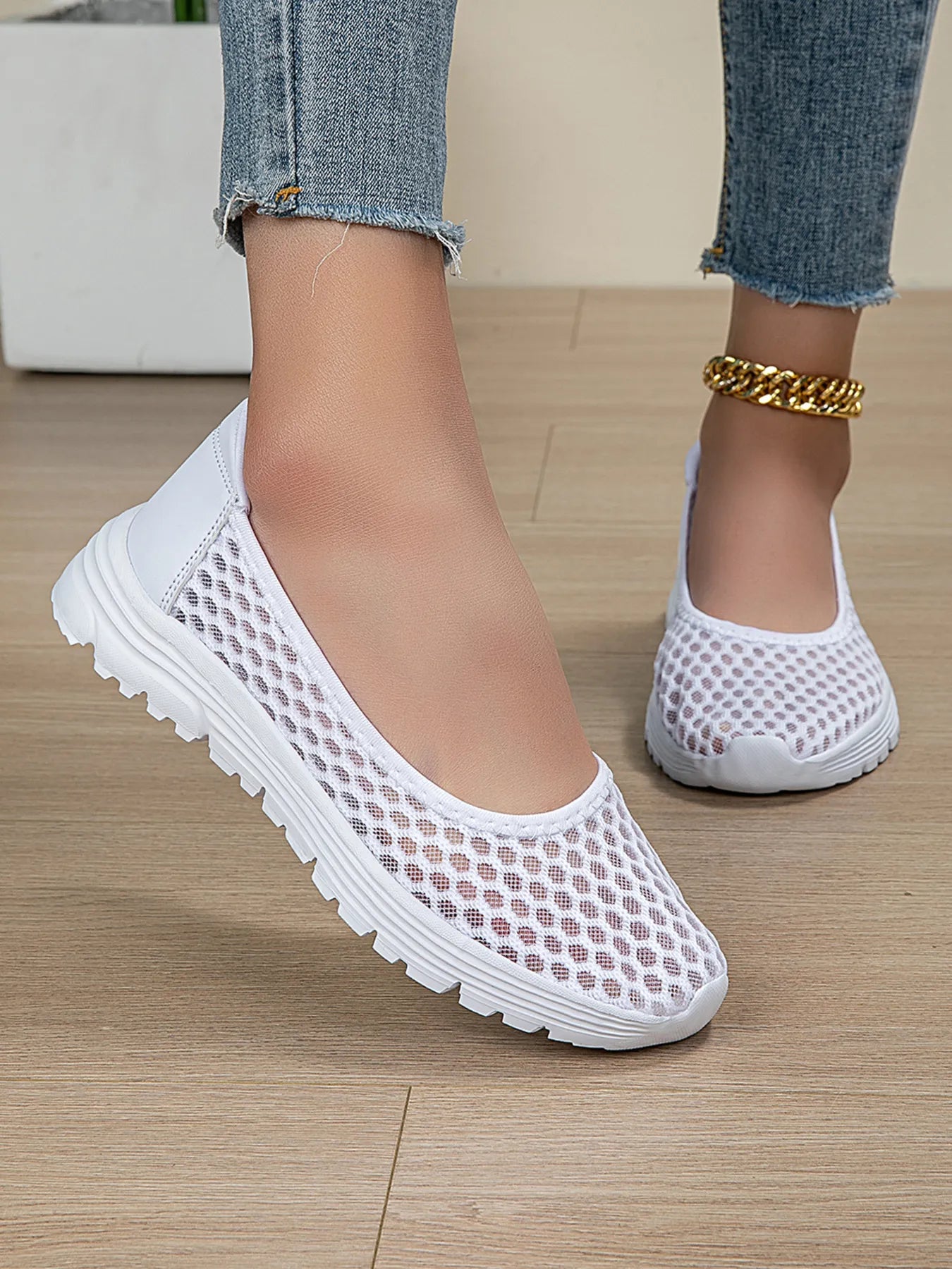 Breathable Mesh Slip-Ons 