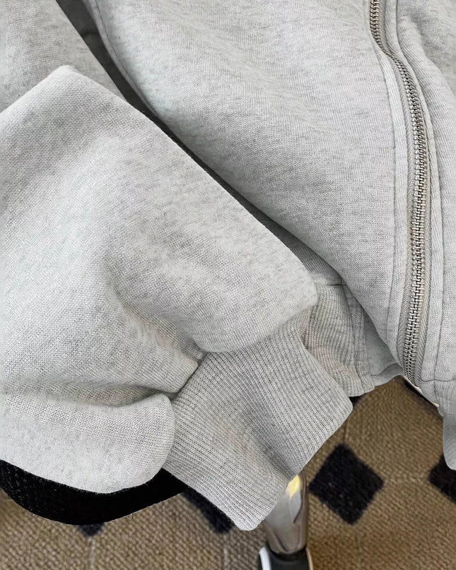 Zip Up Long Sleeve Hoodie