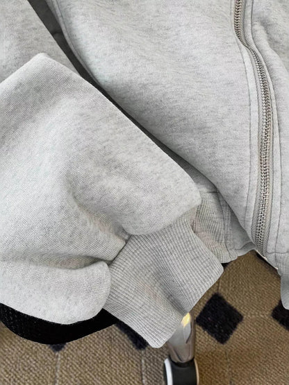 Zip Up Long Sleeve Hoodie