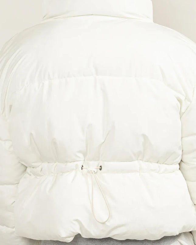 HYFVE Quilted Back Drawstring Puffer Jacket