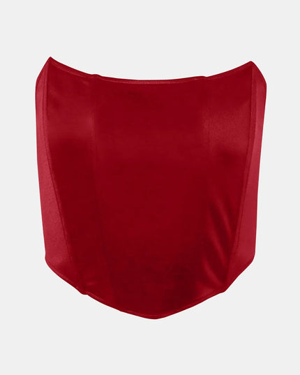Tube Cropped Top Scarlet