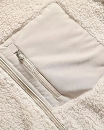 Zip Up Long Sleeve Plush Jacket