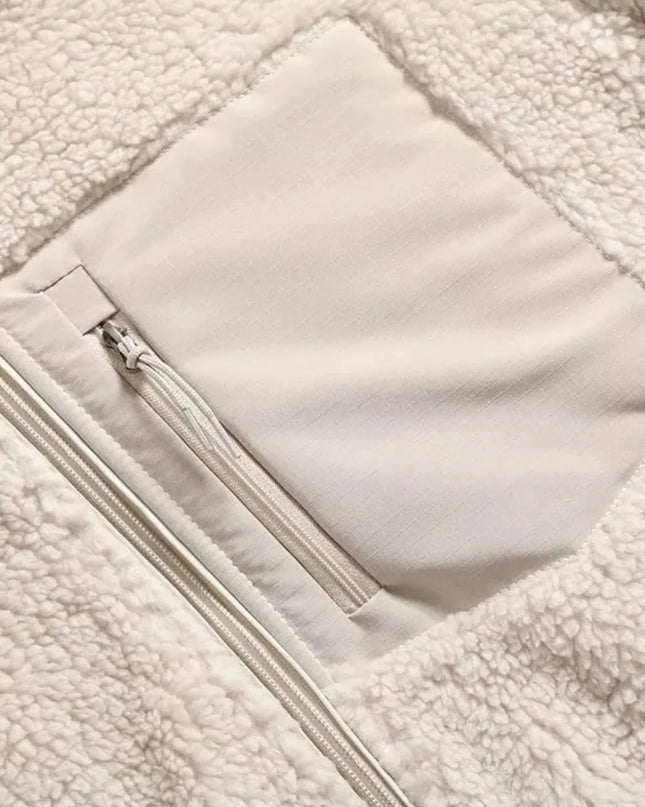 Zip Up Long Sleeve Plush Jacket