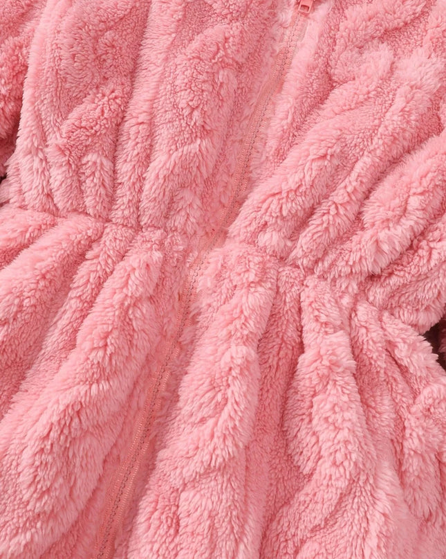 Children's Zip Up Hooded Fleece Outerwear