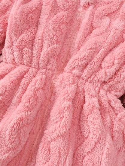 Children's Zip Up Hooded Fleece Outerwear