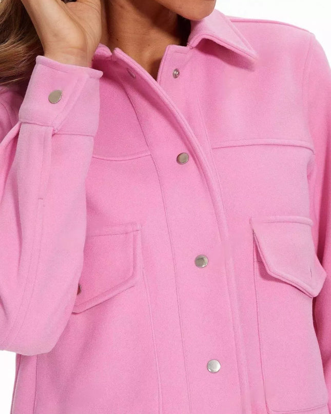 Snap Down Long Sleeve Jacket