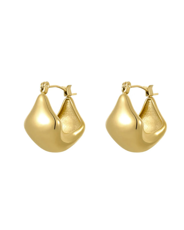 18K Gold-Plated Stainless Steel Geometric Earrings