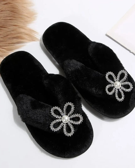 Flower Toe Post Flats Slippers