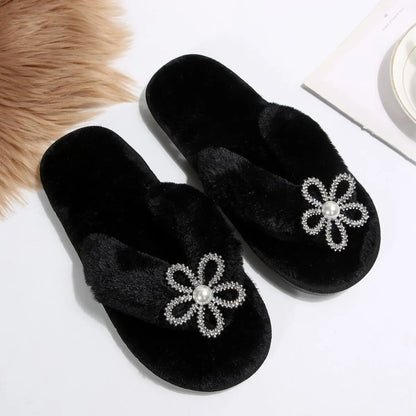 Flower Toe Post Flats Slippers