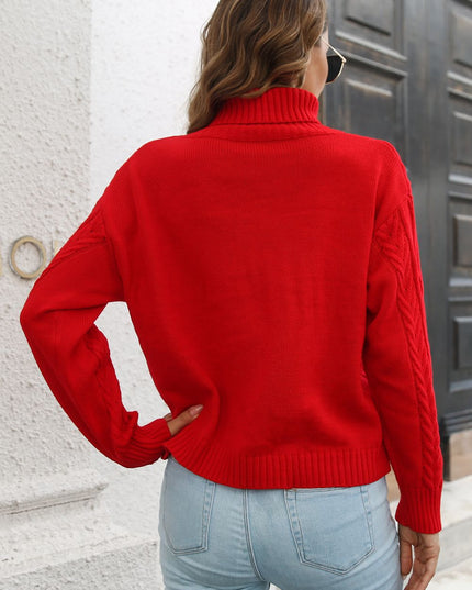 Turtleneck Long Sleeve Sweater