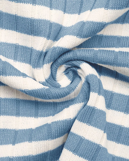 Striped Square Neck Long Sleeve Top and Pants Lounge Set