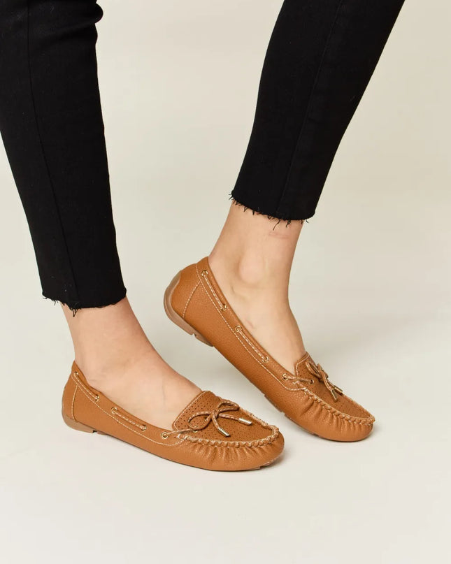 Forever Link Bow Decor Flat Loafers