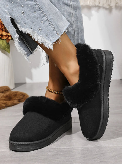 Cozy Winter Fur-Lined Ankle Boots