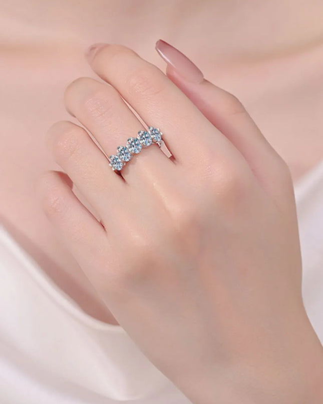 2.5 Carat Moissanite 925 Sterling Silver Ring 