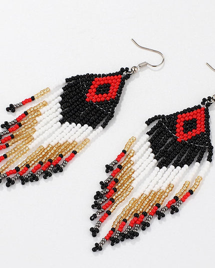 Beaded Dangle Earrings 