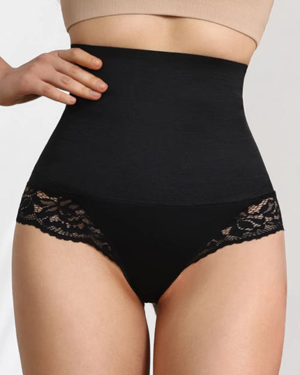 Lace Detail High Waist Shaping Panty