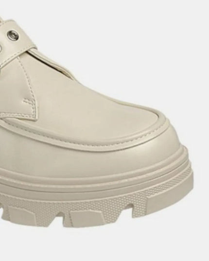 Forever Link Buckled Platform Lug Sole Loafers