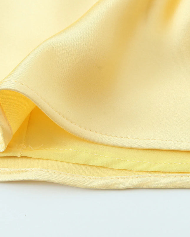 Satin V-Neck Cami Dress