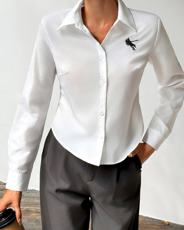Button Up Long Sleeve Shirt Ivory