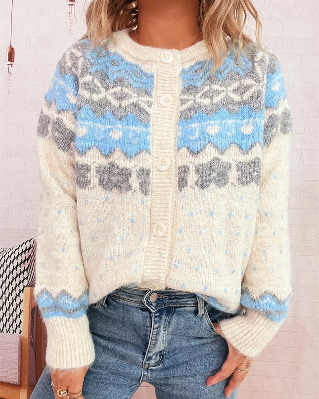 Ribbed Button Down Knit Cardigan