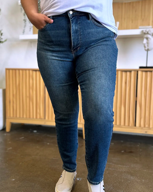 Judy Blue Full Size Tummy Control High Waist Slim Jeans