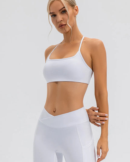 Crisscross Spaghetti Strap Active Cami 