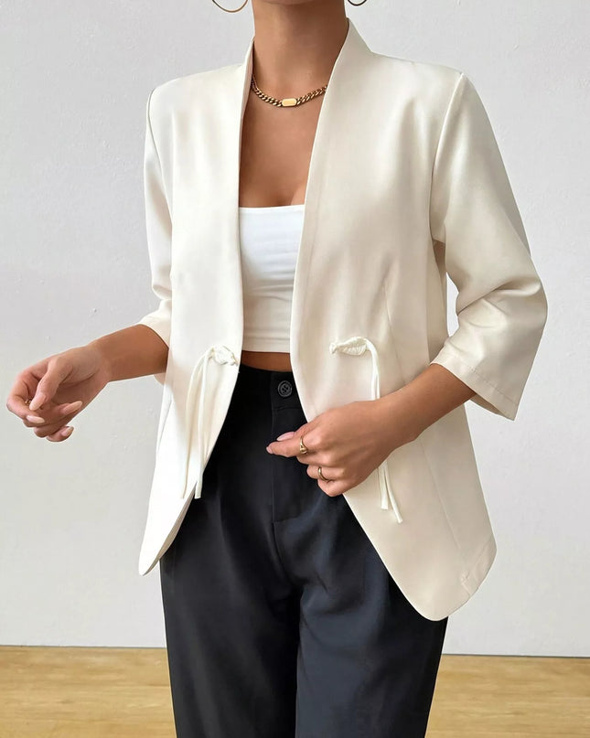 Three-Quarter Sleeves Blazer