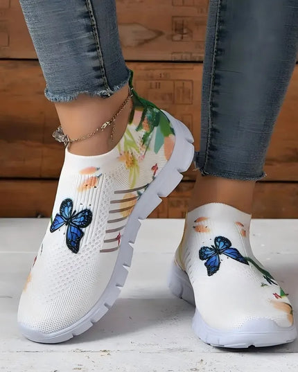 Round Toe Platform Sneakers 