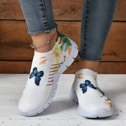 Round Toe Platform Sneakers 
