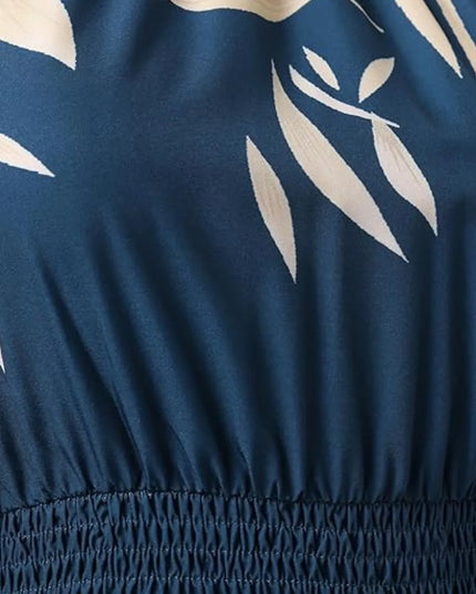 Paisley Print Halter Neck Mini Dress