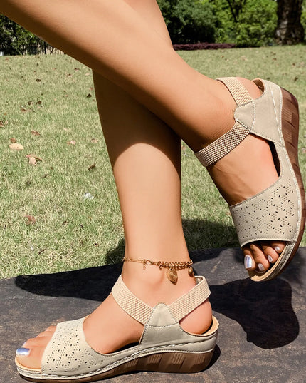 Open Toe Wedge Sandals