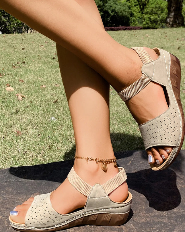 Open Toe Wedge Sandals