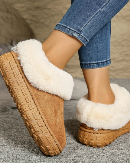 Suede Sherpa-Lined Winter Boots
