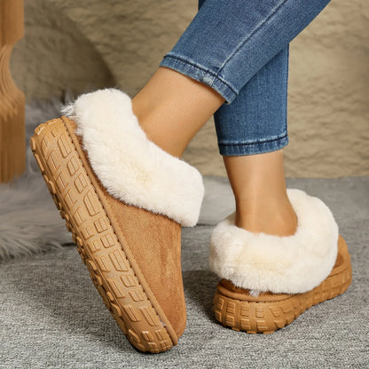 Suede Sherpa-Lined Winter Boots