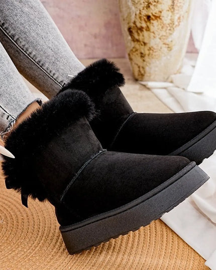 Round Toe Platform Boots