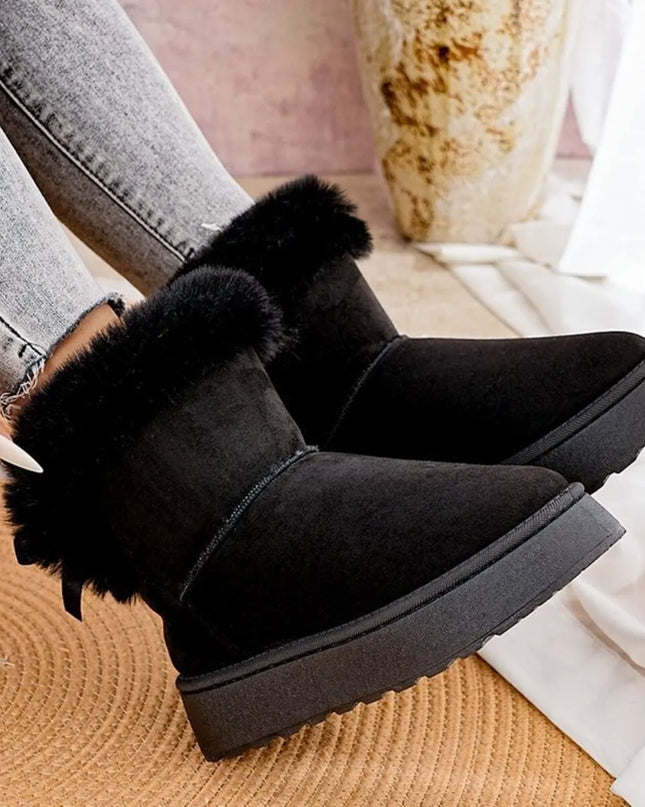 Round Toe Platform Boots