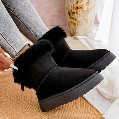 Round Toe Platform Boots