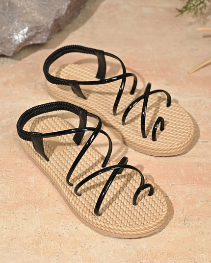 Toe Loop Flat Sandals