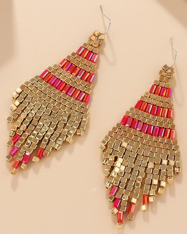 Beaded Dangle Earrings 